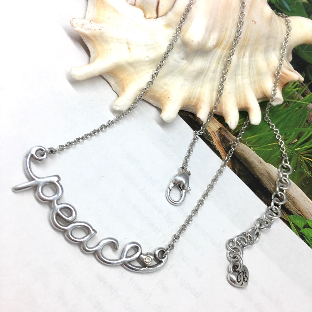 Brighton Love Child Peace Silver Lovely Necklace View 5